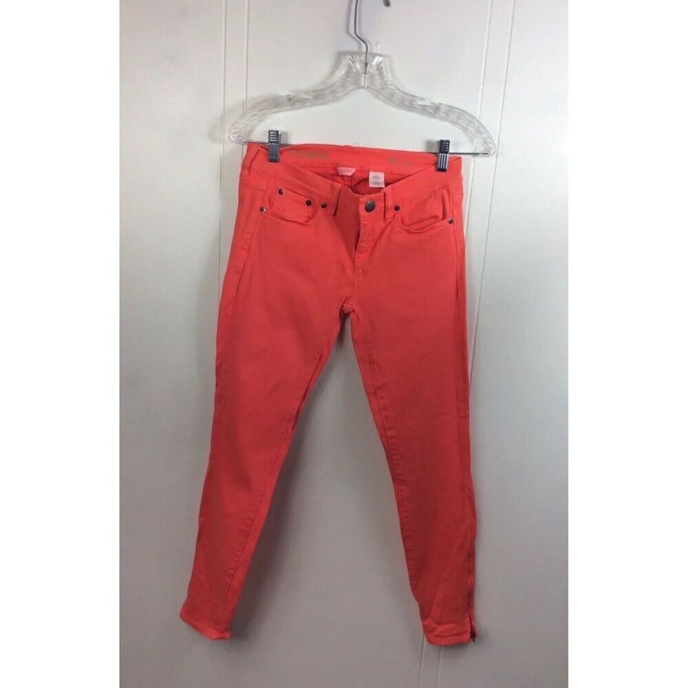 J Crew Orange Jeans Womens 24